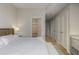 Cozy main bedroom with hardwood floors, a walk in shower and neutral decor at 3325 Piedmont Ne Rd # 1907, Atlanta, GA 30305