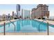 Rooftop pool with city skyline views, loungers, and a serene environment creates an exclusive urban retreat at 3325 Piedmont Ne Rd # 1907, Atlanta, GA 30305