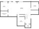 Basement floor plan including a large basement room, storage room, and other rooms at 1526 Rocky River Dr, Lawrenceville, GA 30045