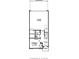 Terrace level floor plan featuring a two-car garage, bedroom/study, bathroom, foyer and porch at 1932 Appian Aly, Kennesaw, GA 30144