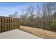 Private fenced backyard backing to treeline at 5063 Lower Elm St, Atlanta, GA 30349