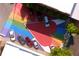 Aerial view of the rainbow heart parking lot at 3326 Springhaven Ave, Hapeville, GA 30354