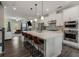 Bright eat-in kitchen with stainless steel appliances and a large island at 4524 Mikajack Se Dr, Smyrna, GA 30080