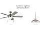 Townhome lighting showcasing a stylish ceiling fan and a modern kitchen pendant at 3117 Moor View Rd # 36, Duluth, GA 30096
