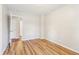 Bedroom with wood-look flooring at 6071 Cristie Dr, Ellenwood, GA 30294