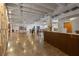 Expansive lobby featuring concrete floors, a reception desk, and stylish furniture with high ceilings at 878 Peachtree Ne St # 431, Atlanta, GA 30309