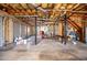 Unfinished basement with exposed beams and mechanicals, offering potential for customization at 3595 Mason Ridge Dr, Winston, GA 30187