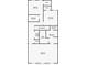 This floor plan displays the layout of bedrooms, bathrooms, closets, and stairs in the home at 613 Everett Ln, Woodstock, GA 30188