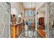 Grand foyer with marble floors, high ceilings, and an open view to the elegant living room at 9135 Etching Overlook, Johns Creek, GA 30097