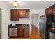 Functional kitchen featuring granite countertops, ample cabinet space, and stainless steel appliances at 810 Towergate Pl, Atlanta, GA 30350