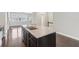 Modern kitchen featuring a large granite island at 201 Aventine Ln, Smyrna, GA 30082