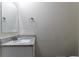 Bathroom vanity with granite counters and neutral paint at 645 Plainville Sw Dr, Atlanta, GA 30331
