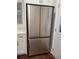 Modern stainless steel refrigerator within a bright kitchen at 3112 Cloverhurst Dr, Atlanta, GA 30344