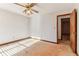 Bedroom with ceiling fan and natural light at 2541 Deer Isle Cv, Lawrenceville, GA 30044