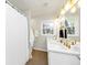 Bathroom featuring and sinks, new fixtures, and an updated shower at 3187 Clifton Church Rd, Atlanta, GA 30316