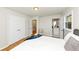 Bedroom with hardwood floors and easy access to the bathroom and stairs at 3187 Clifton Church Rd, Atlanta, GA 30316