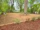 Large backyard featuring landscaping and mature trees at 2495 Se Glendale Se Cir, Smyrna, GA 30080