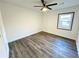 Bedroom with ceiling fan, wood look flooring and one window at 2495 Se Glendale Se Cir, Smyrna, GA 30080