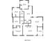Floor plan of the home with labeled rooms and dimensions for layout insight at 1340 Bernard Nw St, Atlanta, GA 30314