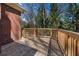 Wooden deck with a view of backyard trees and greenery at 4051 Ridgehurst Se Dr, Smyrna, GA 30080