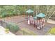 Community playground featuring swings and a play structure, providing a fun recreational area for families and children at 4051 Ridgehurst Se Dr, Smyrna, GA 30080