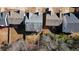 Aerial view displays rooftops and trees, highlighting the homesite at 102 Crescent Woode Way, Dallas, GA 30157