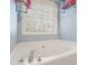 Bright bathroom featuring a soaking tub with chrome fixtures and natural light at 102 Crescent Woode Way, Dallas, GA 30157