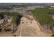 Overhead view of the home, showcasing its location on a large lot with mature trees at 172 Lakeview Dr, Newborn, GA 30056