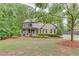 Charming two-story home features a welcoming front porch and well-manicured lawn at 6225 Leeward Tide Ct, Cumming, GA 30041