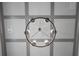 Contemporary lighting fixture with an open shade design on a coffered ceiling at 878 Forrester Cemetery Rd, Covington, GA 30014