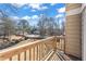 Balcony with views of the trees, creek and neighborhood at 1391 Old Coach Sw Rd, Marietta, GA 30008