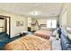 Spacious bedroom with two queen beds and unique wall decor at 3150 Bolero Dr, Atlanta, GA 30341