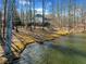 Scenic view of the lake house backyard with wooded area and waterfront at 210 Lawn Market, Sharpsburg, GA 30277