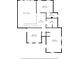 Second floor plan showing bedroom, bath, hall, and walk-in closet dimensions at 210 Lawn Market, Sharpsburg, GA 30277
