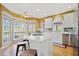 Bright kitchen with stainless steel appliances, island, and ample counter space at 210 Lawn Market, Sharpsburg, GA 30277
