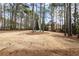 Large backyard with mature trees, providing a sense of privacy at 1050 Carnoustie Ln, Alpharetta, GA 30005