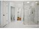 Modern bathroom with a glass-enclosed shower and access to walk-in closet at 3707 Peachtree Ne Rd # 8, Atlanta, GA 30319