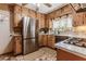 Kitchen with stainless steel refrigerator and appliances at 42 W Belle Isle Ne Rd, Atlanta, GA 30342