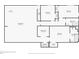 Basement floor plan layout with measurements including bar, bedrooms, bathrooms, and utility closet at 2950 Duke Of Gloucester, Atlanta, GA 30344