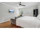 Bedroom features a bed, seating area and wall-mounted television at 2950 Duke Of Gloucester, Atlanta, GA 30344