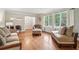 Living room featuring hardwood floors, neutral walls, and a view to the front yard at 2950 Duke Of Gloucester, Atlanta, GA 30344