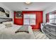 Comfortable bedroom featuring a bed and a wood dresser at 420 Woodbrook Way, Lawrenceville, GA 30043