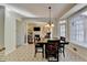 Bright dining area adjacent to living room at 420 Woodbrook Way, Lawrenceville, GA 30043