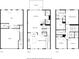 Detailed floor plan showcasing the layout of all three floors: Garage, living room, kitchen, primary bedroom at 4662 Creekside Villas Se Way, Smyrna, GA 30082