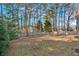 Large, wooded backyard with a fence and mature trees at 1117 Mountain Springs Nw Dr, Kennesaw, GA 30144