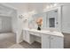 Bathroom featuring dual sinks and a vanity with tiled floors at 170 Maple View Ct, Dallas, GA 30157