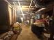 Unfinished basement with visible ductwork and concrete floor at 1091 Summer Lake Rd, Lithia Springs, GA 30122