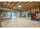This unfinished basement offers ample space and exposed beams, ready for personalized design at 1050 Silver Thorne Dr, Loganville, GA 30052