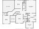 Second floor floor plan showing bedrooms, closets, bathrooms, and laundry room at 1050 Silver Thorne Dr, Loganville, GA 30052