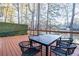Outdoor deck overlooking the lake provides a serene space for relaxing and entertaining at 1744 Millview Dr, Marietta, GA 30062